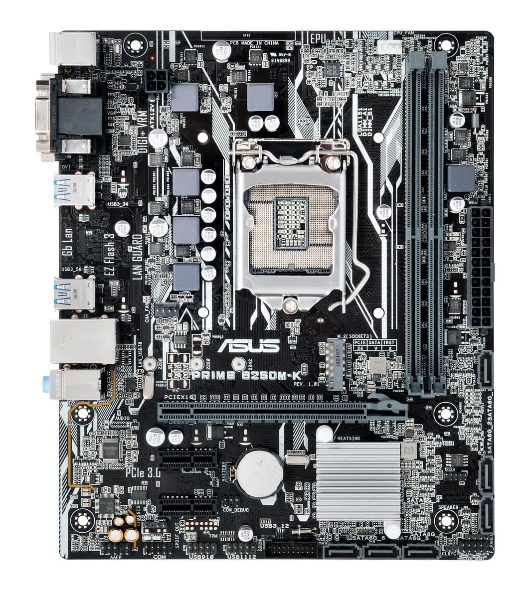 Asus B250 PRIME B250M-K LGA1151 DDR4 Micro ATX image