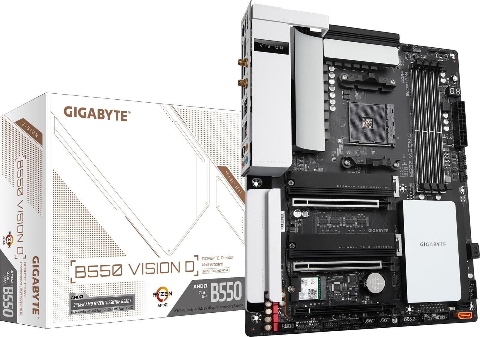 Gigabyte B550 VISION D AM4 DDR4 ATX main image
