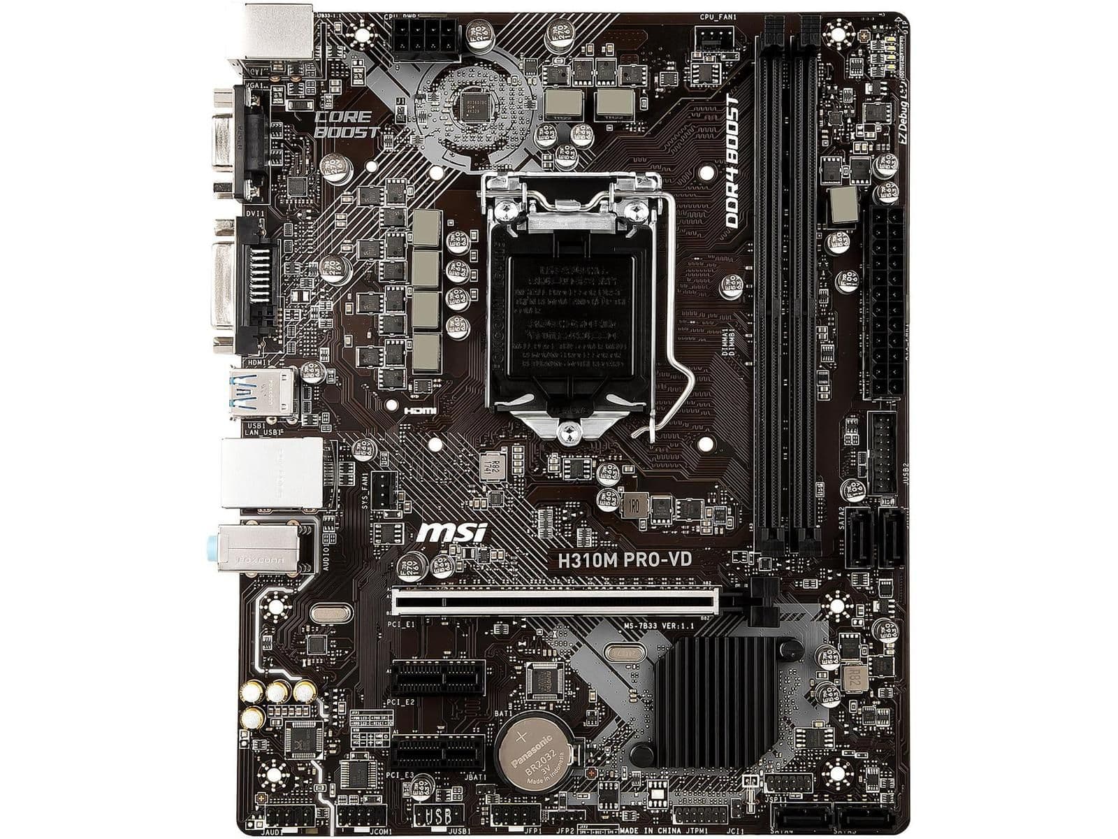 MSI H310 H310M PRO-VD LGA1151 DDR4 Micro ATX main image