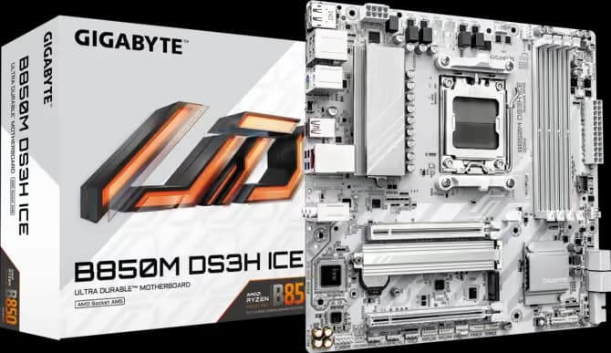 Gigabyte B850M DS3H ICE AM5 DDR5 Micro ATX image