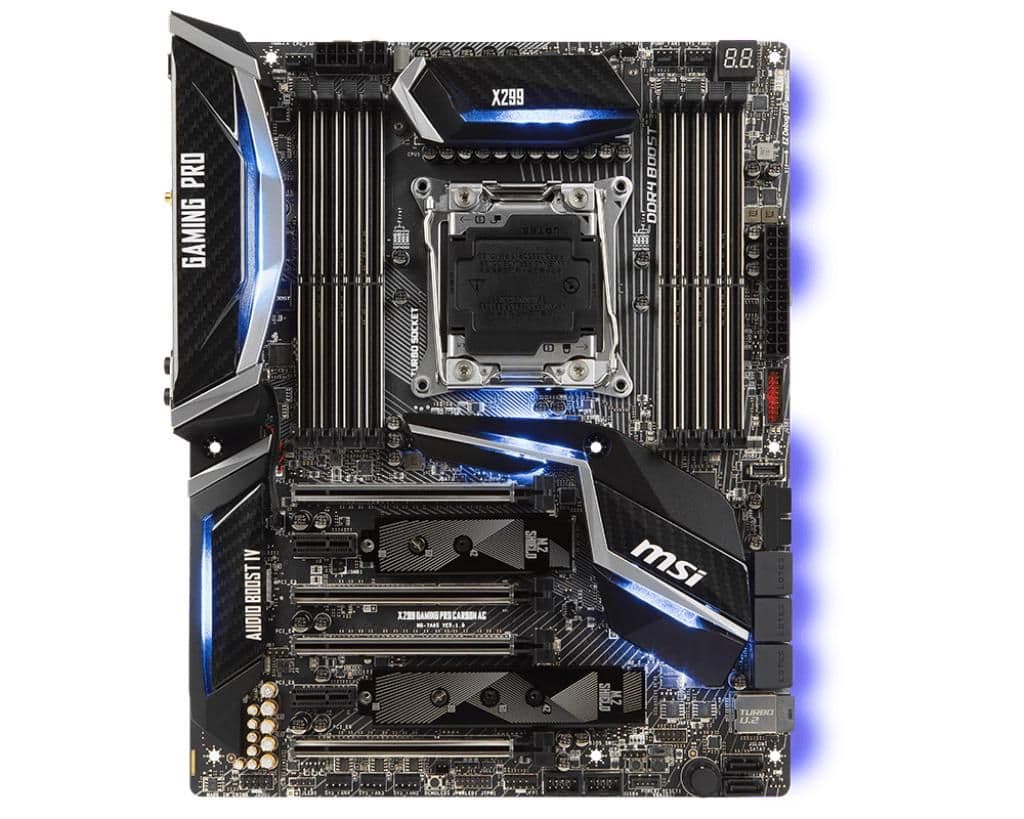 MSI X299 GAMING PRO CARBON AC LGA2066 DDR4 ATX image
