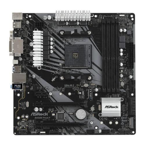 ASRock B450M Pro4-F R2.0 DDR4 Micro ATX main image
