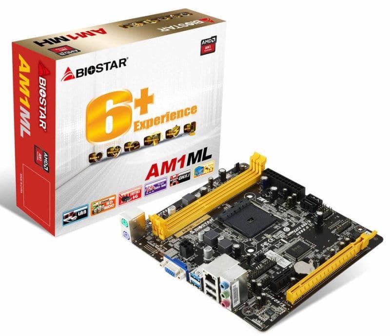 Biostar AMD AM1 AM1ML DDR3 Micro ATX main image
