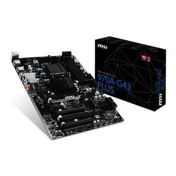 MSI AMD 970 970A-G43 Plus AM3+/AM3 DDR3 ATX main image