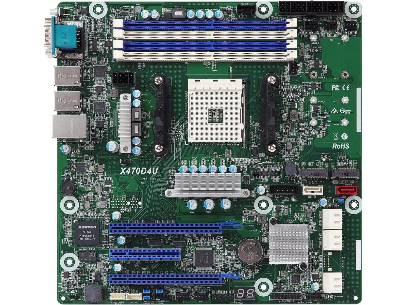 ASRock X470 D4U DDR4 Micro ATX image