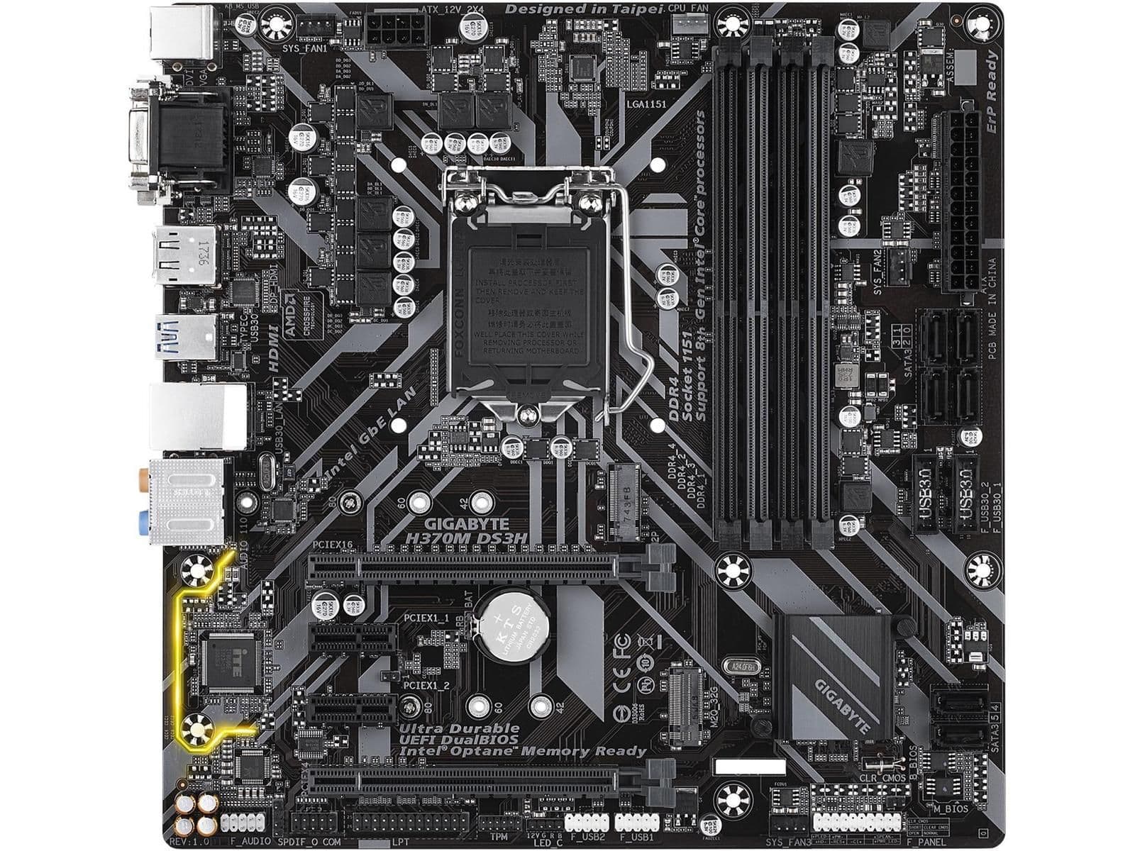 Gigabyte H370M DS3H DDR4 Micro ATX image