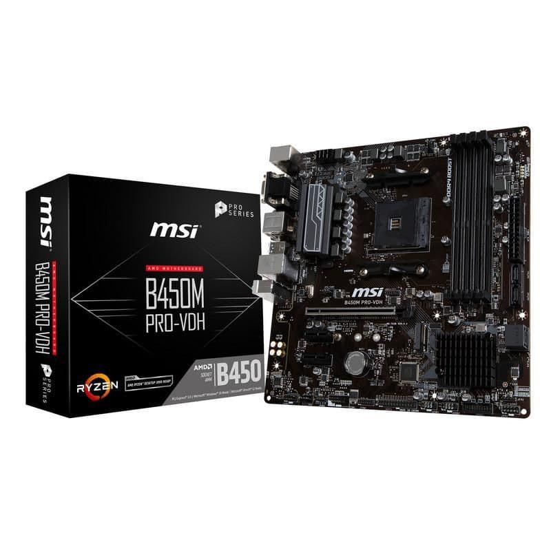 MSI B450 B450M PRO-VDH AM4 DDR4 Micro ATX image