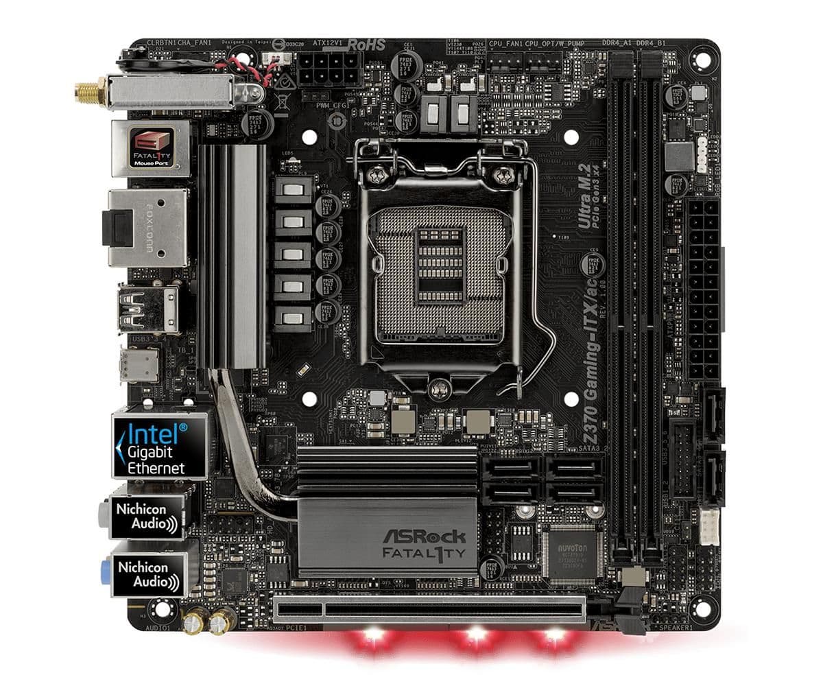 ASRock Z370 Fatal1ty Gaming-ITX/ac LGA1151 DDR4 Mini ITX main image