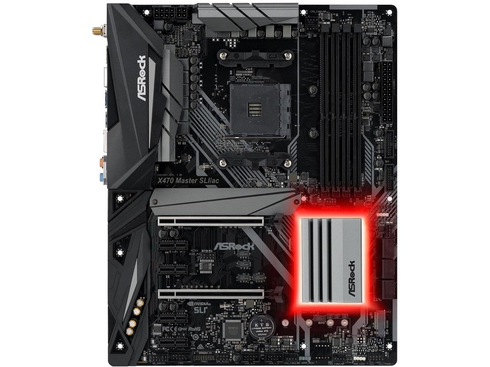 ASRock X470 Master SLI/AC AM4 DDR4 ATX main image