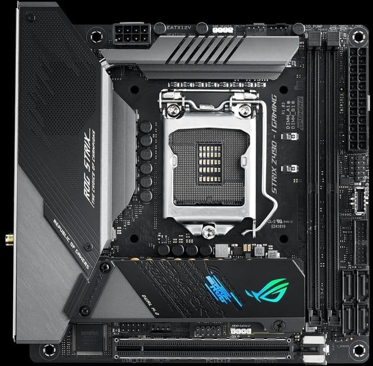 Asus Z490 ROG STRIX Z490-I GAMING LGA1200 DDR4 Mini ITX main image