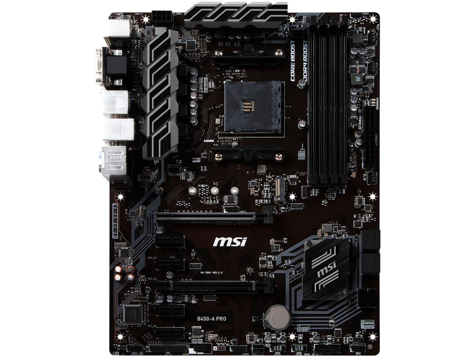 MSI B450 A PRO AM4 DDR4 ATX image