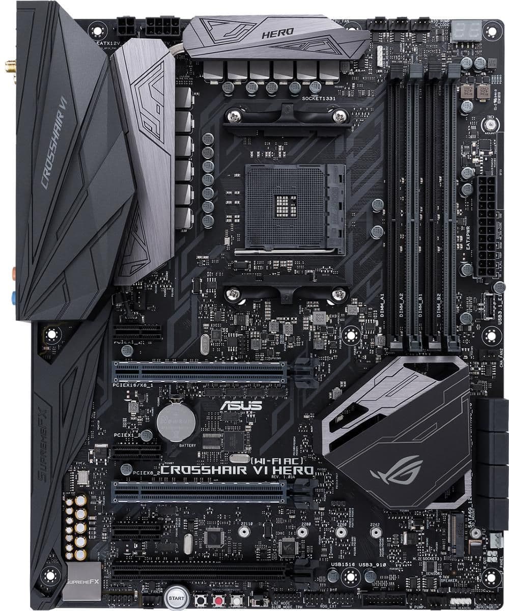 Asus AMD X370 CROSSHAIR VI HERO (WI-FI AC) DDR4 ATX main image