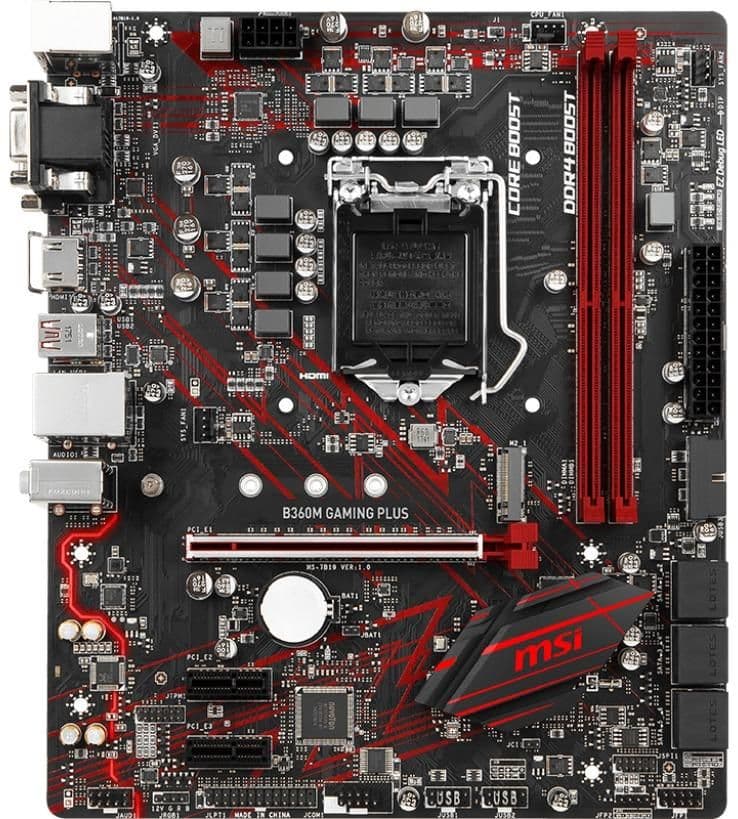 MSI B360 M GAMING PLUS DDR4 Micro ATX image