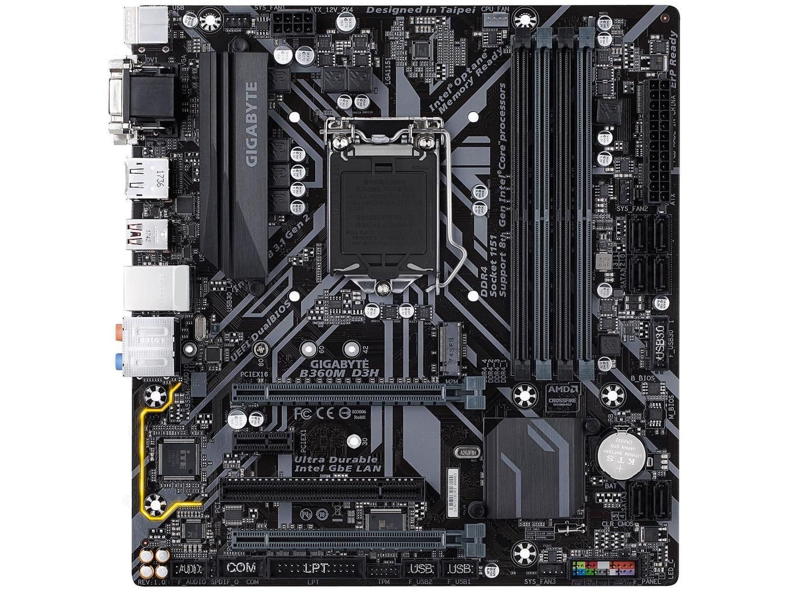 Gigabyte B360M D3H DDR4 Micro ATX main image