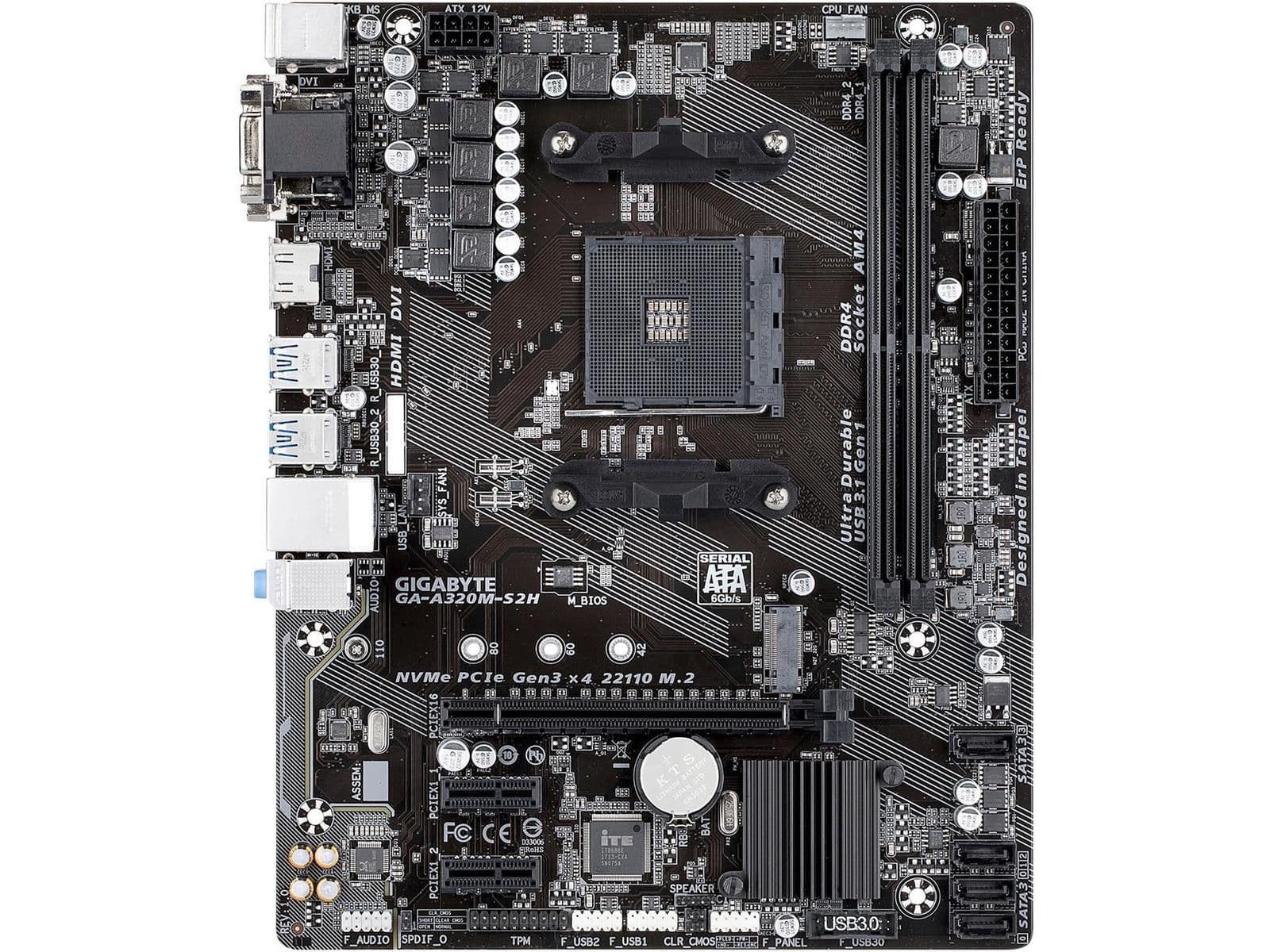 Gigabyte A320 GA-A320M-S2H AM4 DDR4 Micro ATX main image