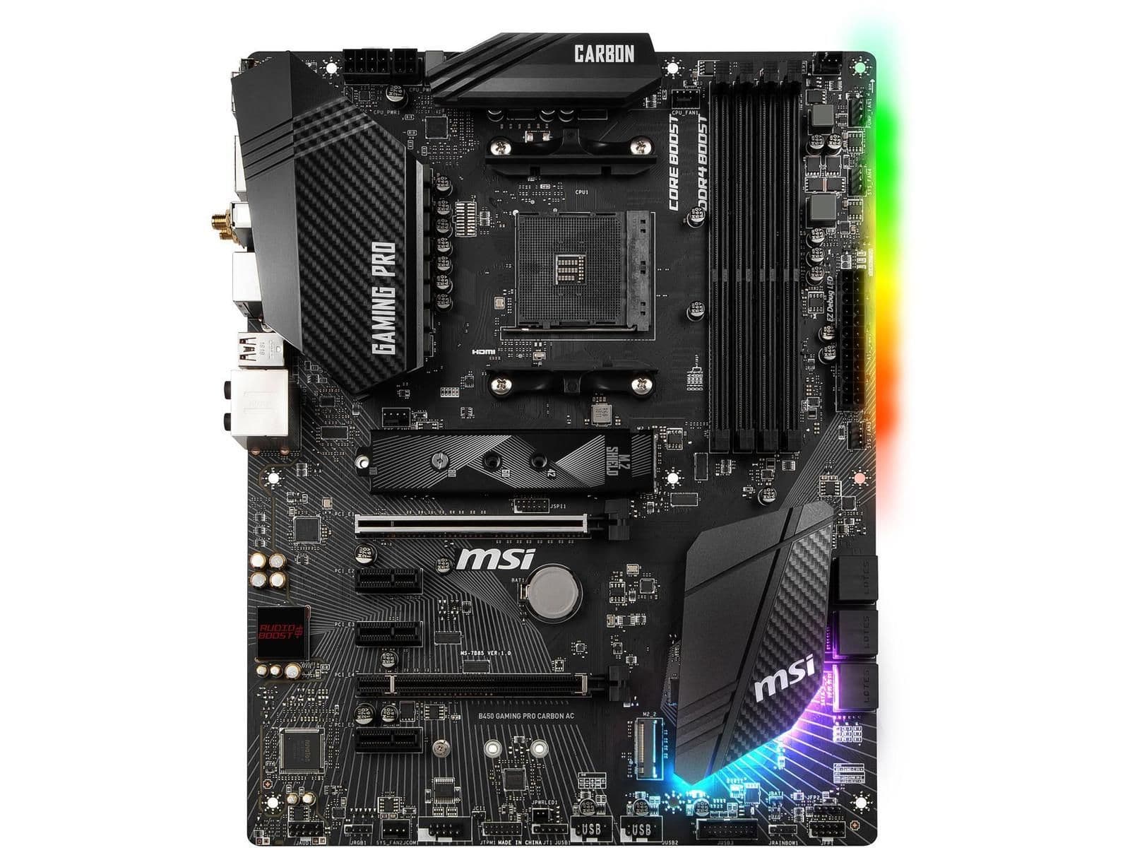 MSI B450 GAMING PRO CARBON AC AM4 DDR4 ATX main image