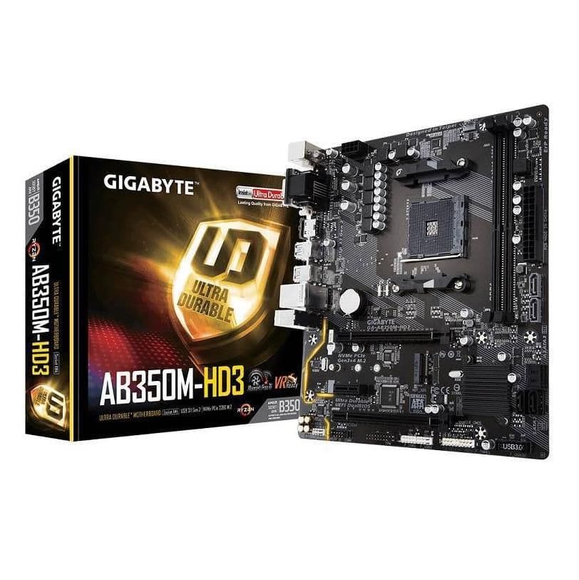 Gigabyte B350 GA-AB350M-HD3 (rev. 1.0) DDR4 Micro ATX main image
