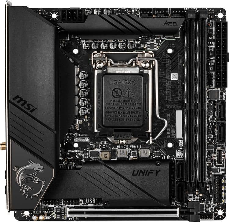 MSI Z490I MEG UNIFY LGA1200 WIFI DDR4 Mini ITX image