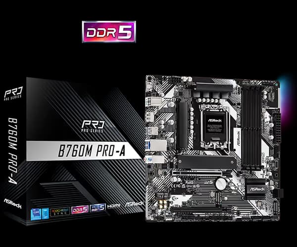 ASRock B760M Pro-A DDR5 Micro ATX main image
