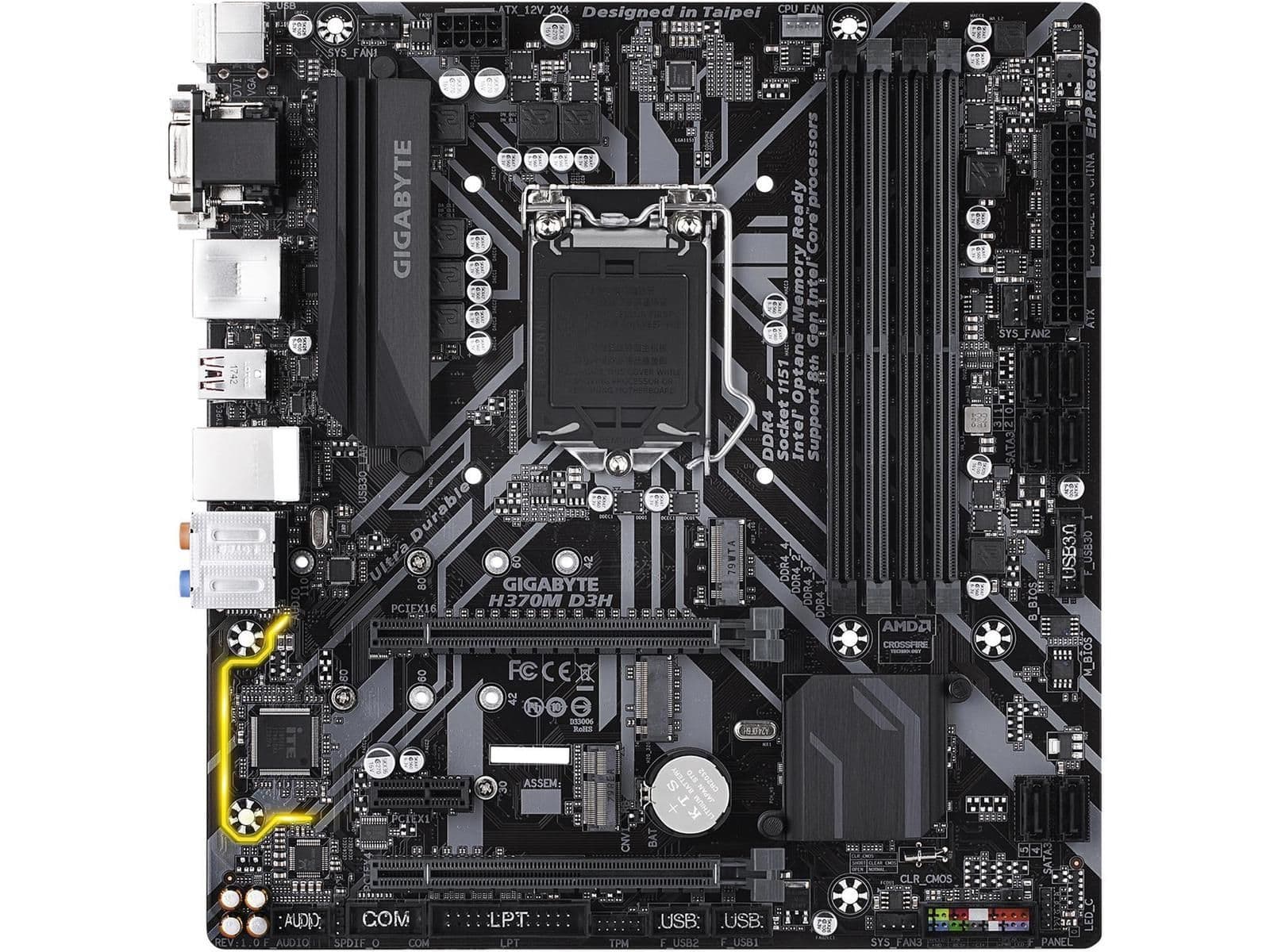 Gigabyte H370 M D3H LGA1151 DDR4 Micro ATX main image