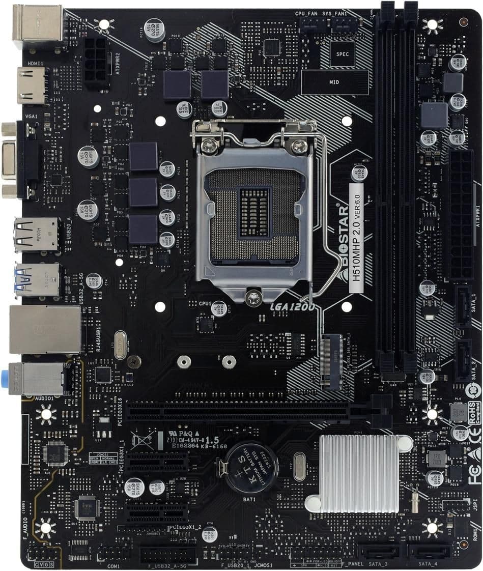 Biostar H510 MHP 2.0 LGA1200 DDR4 Micro ATX main image
