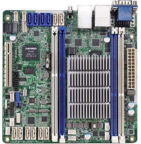 ASRock Atom C2750 C2750D4I DDR3 Mini ITX image