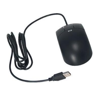 HP DY651A Wired Optical Black Mouse main image