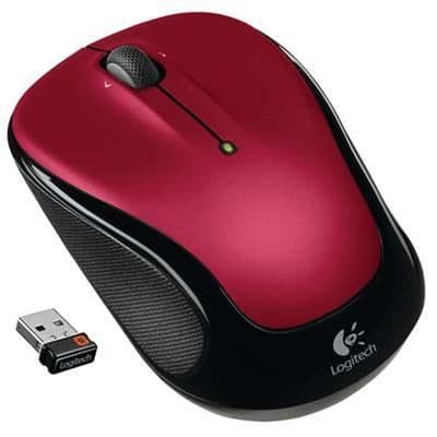 Logitech M325 Red Wireless Optical Mouse main image