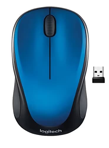 Logitech 910-002901 Blue Wireless/Wired Optical Mouse image