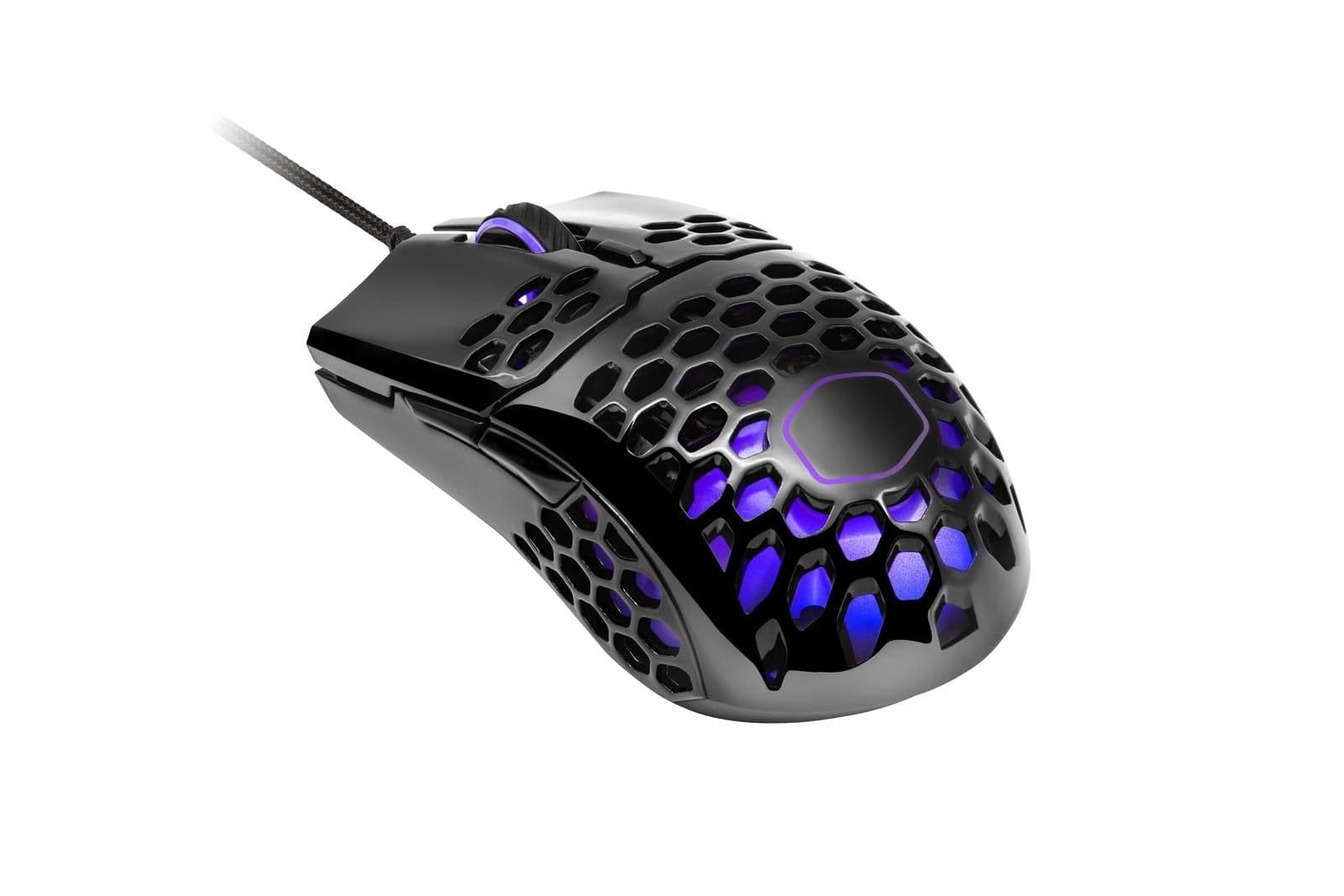 Cooler Master MM711 Glossy Black Wired Optical Mouse image