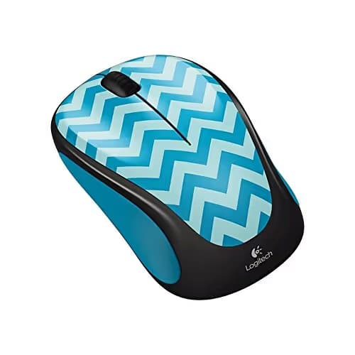 Logitech M325c Teal Zigzag Wireless Optical Mouse image