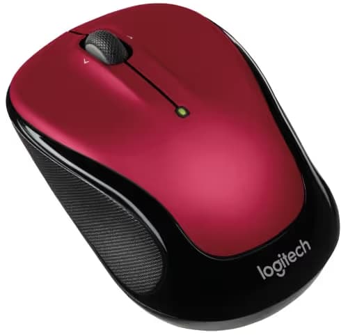 Logitech M325S Wireless/Wired Optical Red/Black Mouse image