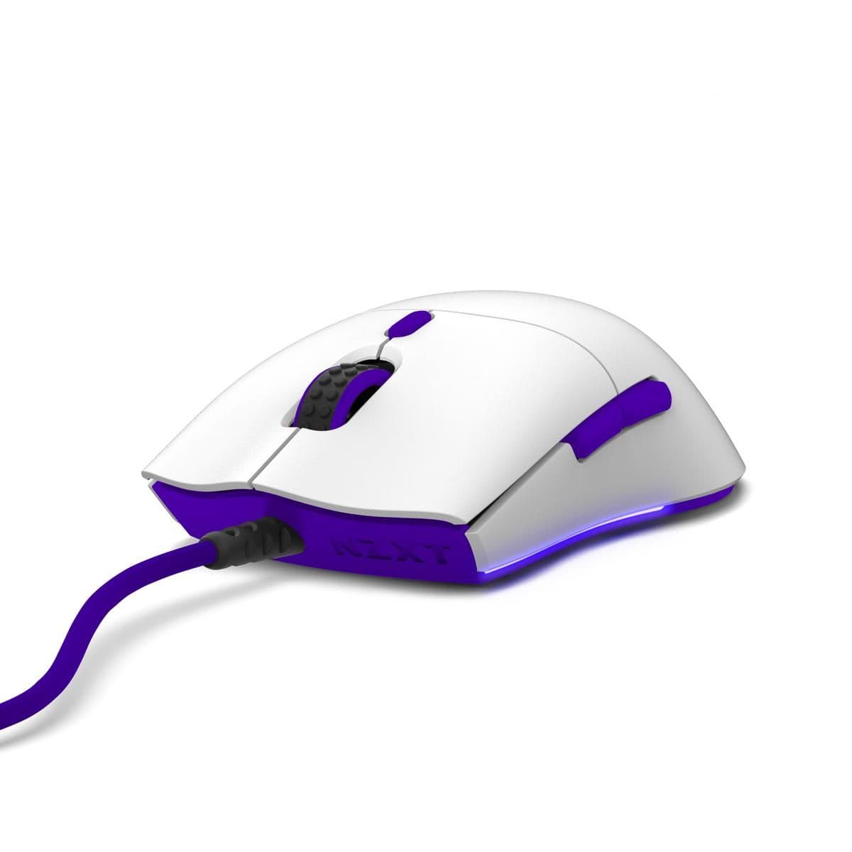NZXT Lift White / Purple Wired Optical Mouse main image