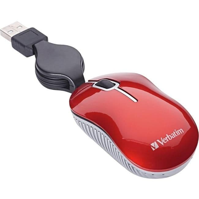 Verbatim 98619 Go Mini Travel Commuter Wired Optical Mouse main image