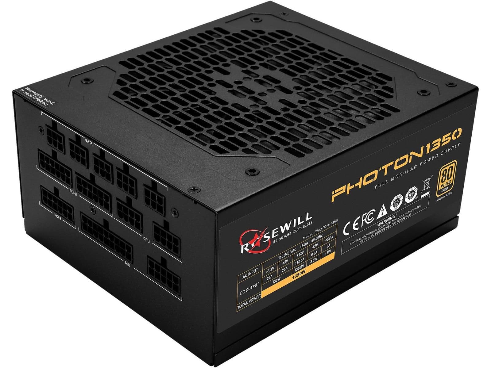 Rosewill PHOTON 1350 1350W Fully Modular 80+ Gold Certified image