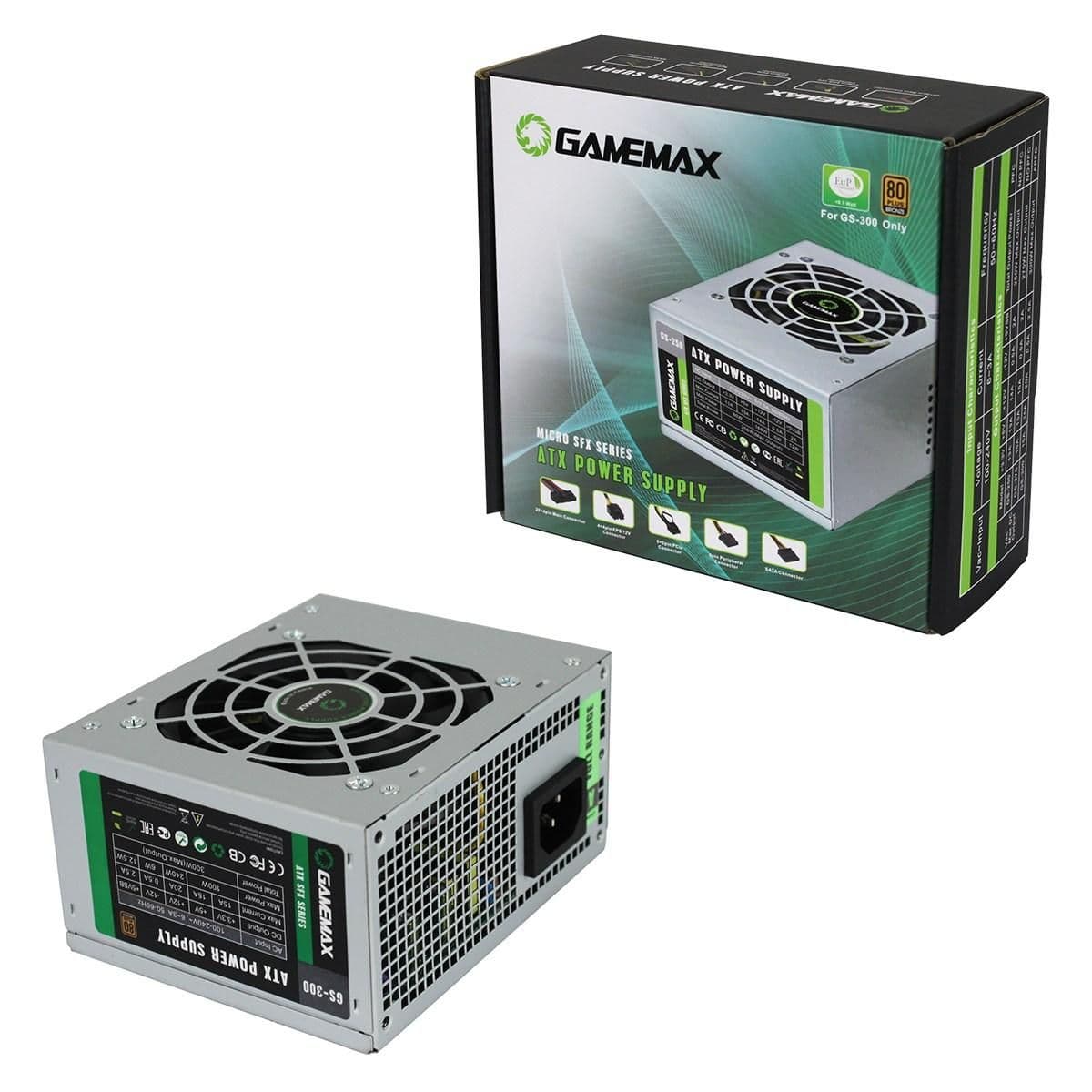 GameMax GS Silver SFX 300W Non-Modular 80+ Bronze Certified image