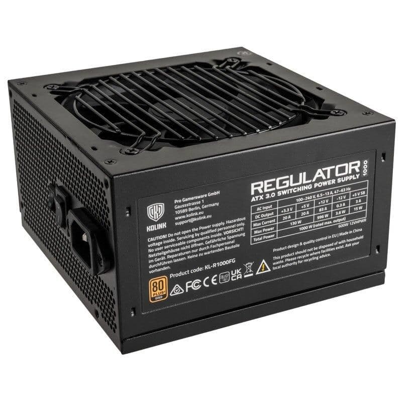 KOLINK Regulator ATX 1000W Fully Modular 80+ Gold Certified main image