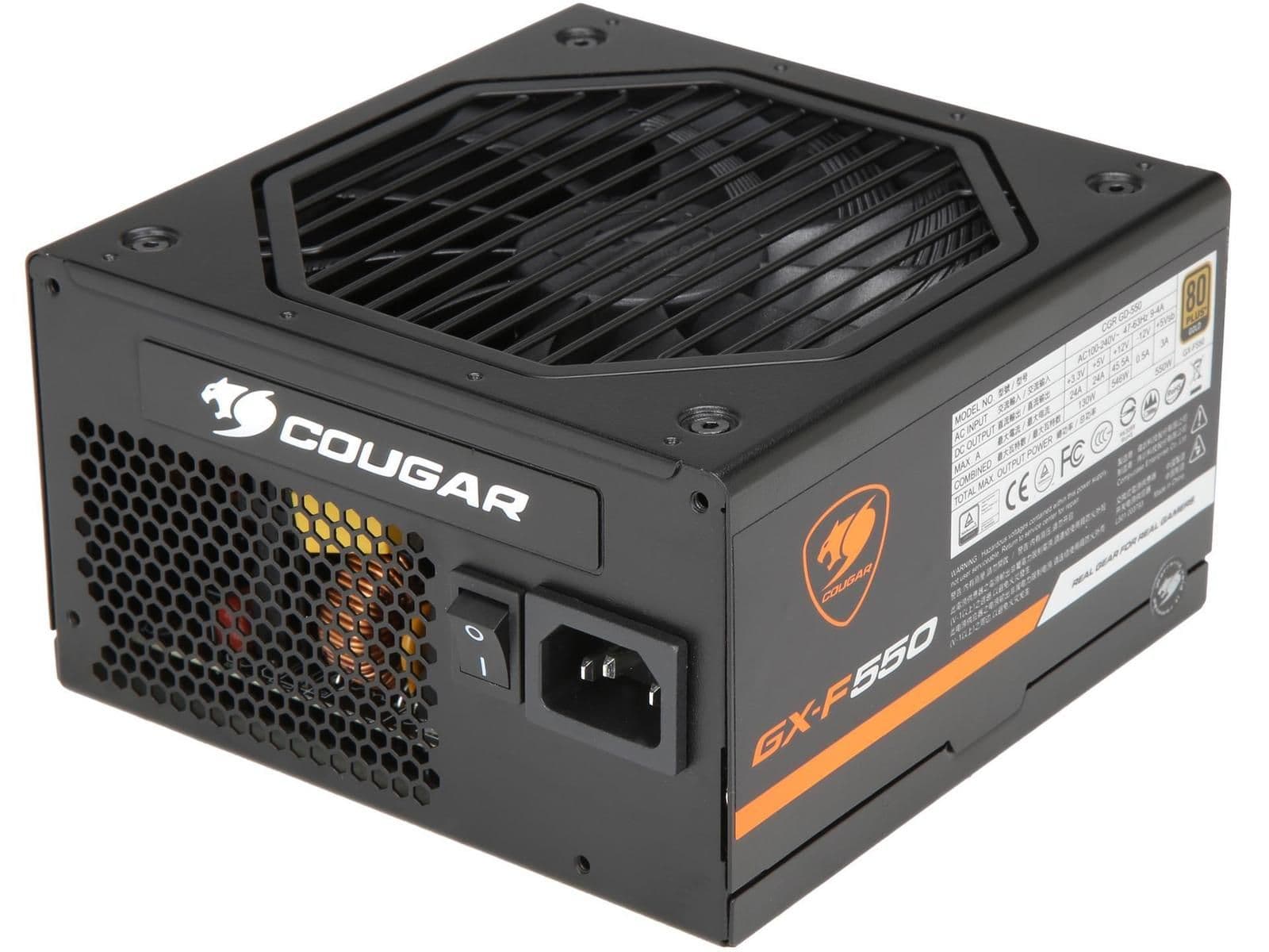 Cougar GX-F Black / Orange 550W Fully Modular 80+ Gold Certified ATX image