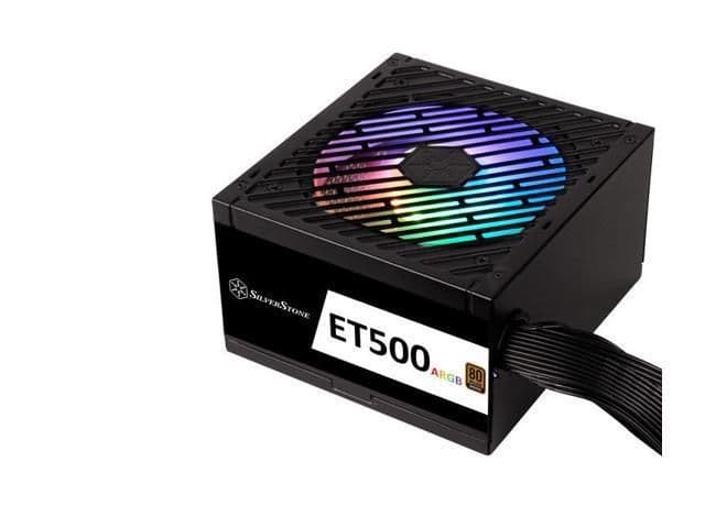 Silverstone ET500-ARGB Black 500W Non-Modular 80+ Bronze Certified ATX image