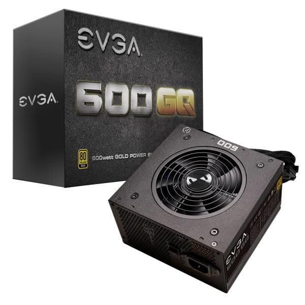 EVGA 600 GQ Black 600W Semi-Modular 80+ Gold Certified image