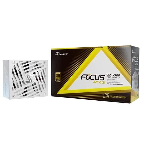 SeaSonic Focus GX V4 ATX 3 (2024) White 750W 80+ Gold Fully Modular image