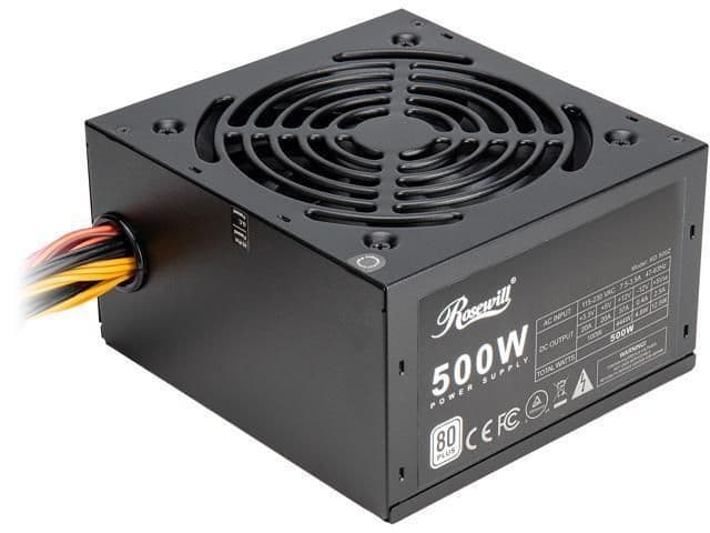 Rosewill RD-Z Black 500W Non-Modular 80+ Certified ATX image
