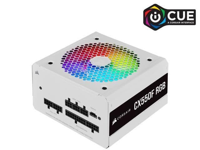 Corsair CX550F White / Black 550W Fully Modular 80+ Bronze Certified image