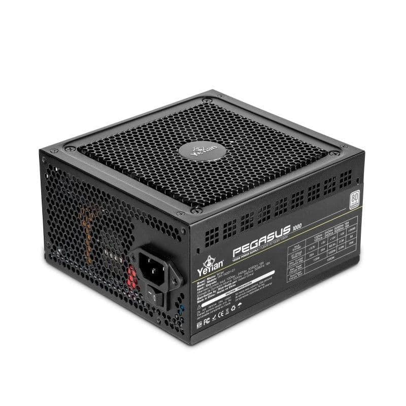 YEYIAN Pegasus Black 1000W Fully Modular 80+ Platinum Certified image