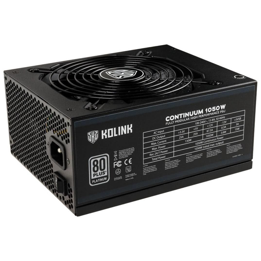 KOLINK Continuum V2 Black ATX 1050W Fully Modular 80+ Platinum Certified main image