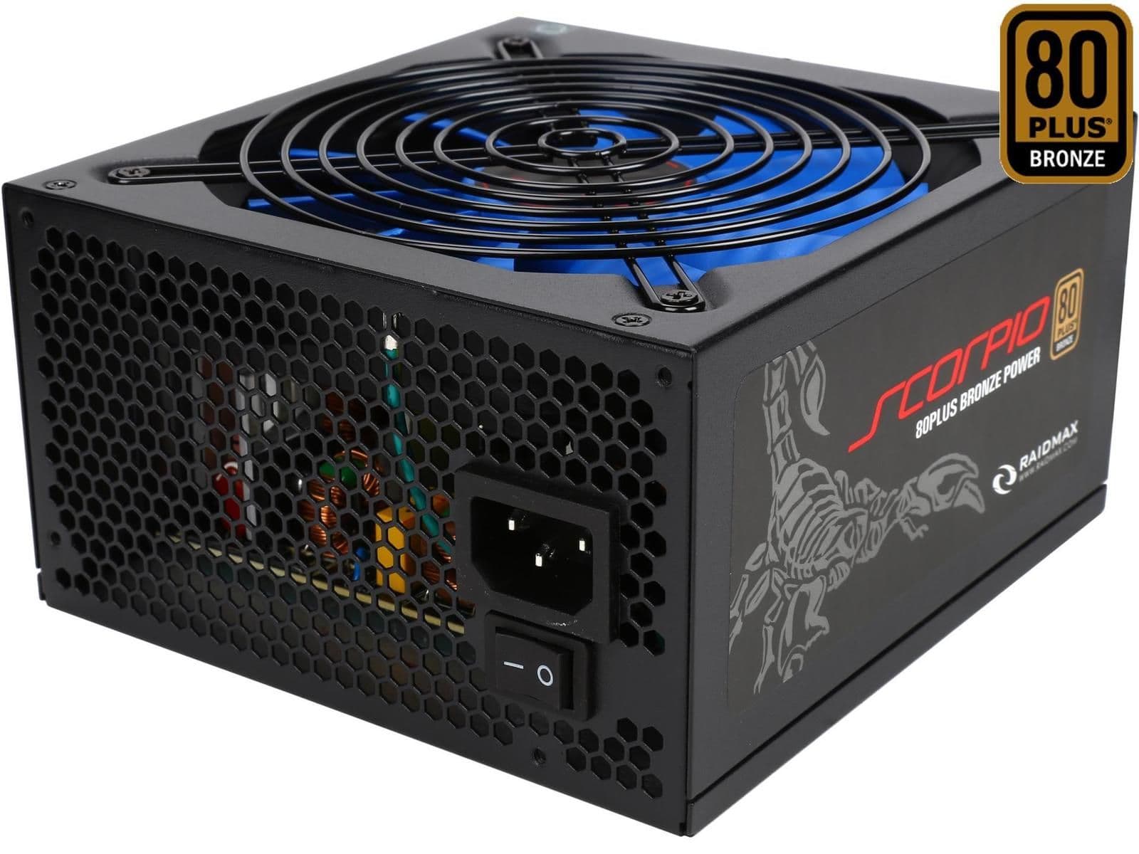 Raidmax Scorpio Black / Blue 535W Semi-Modular 80+ Bronze Certified ATX image
