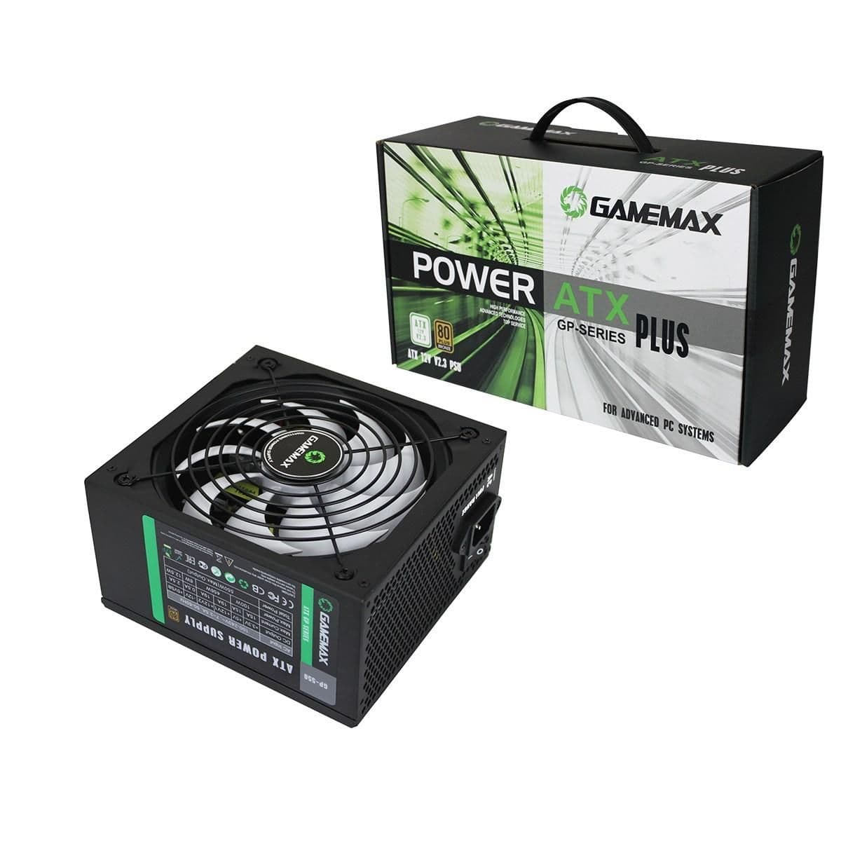 GameMax GP Black ATX 550W Non-Modular 80+ Bronze Certified image