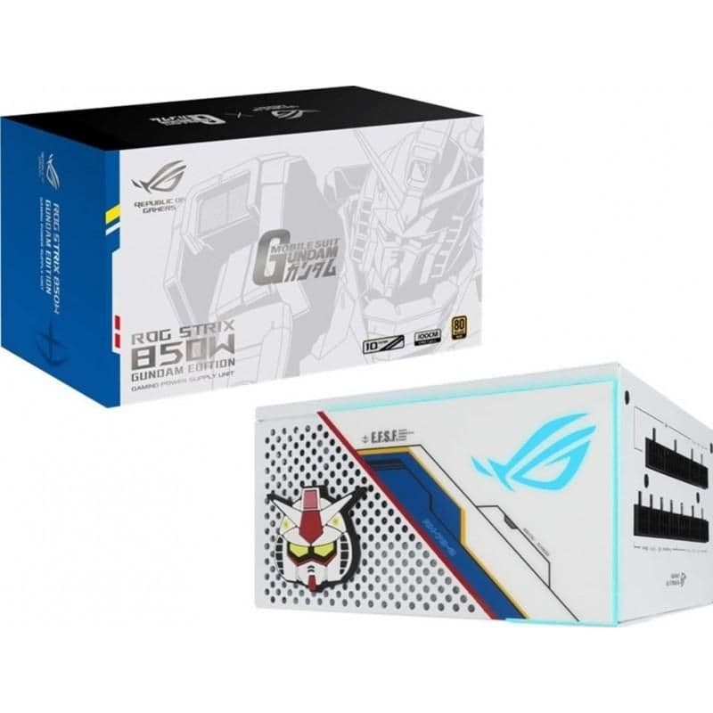 Asus ROG-STRIX-850G-GUNDAM-EDITION White 850W Fully Modular 80+ Gold image