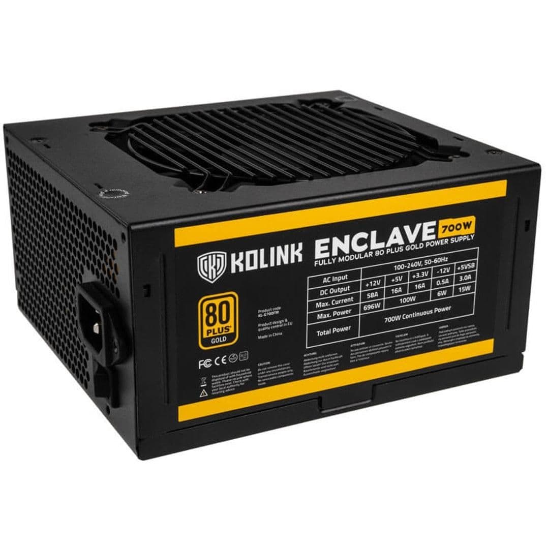 KOLINK ENCLAVE Black 700W Fully Modular 80+ Gold Certified main image