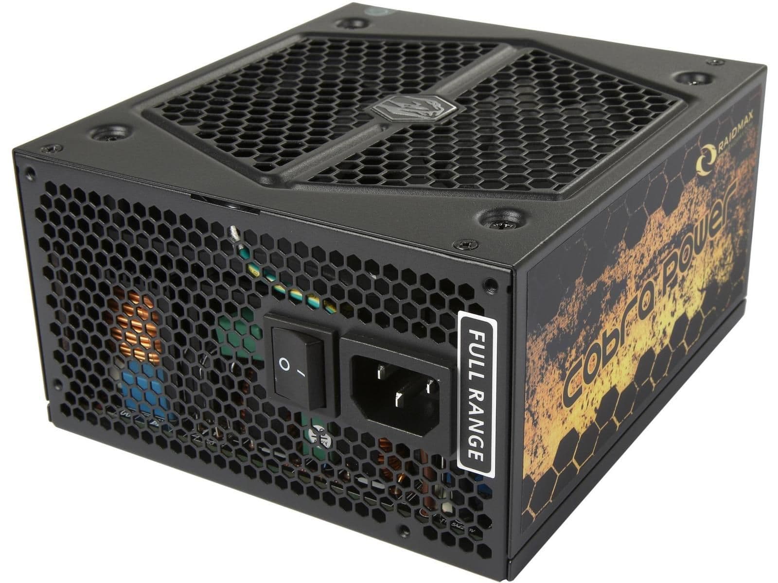 Raidmax Cobra Black / Gold 1200W Semi-Modular 80+ Gold Certified ATX main image